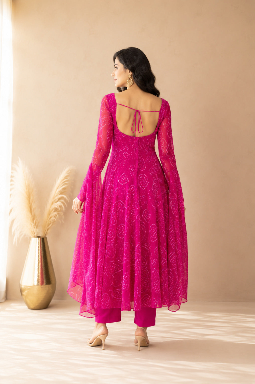 DARPITA PINK ANARKALI SET