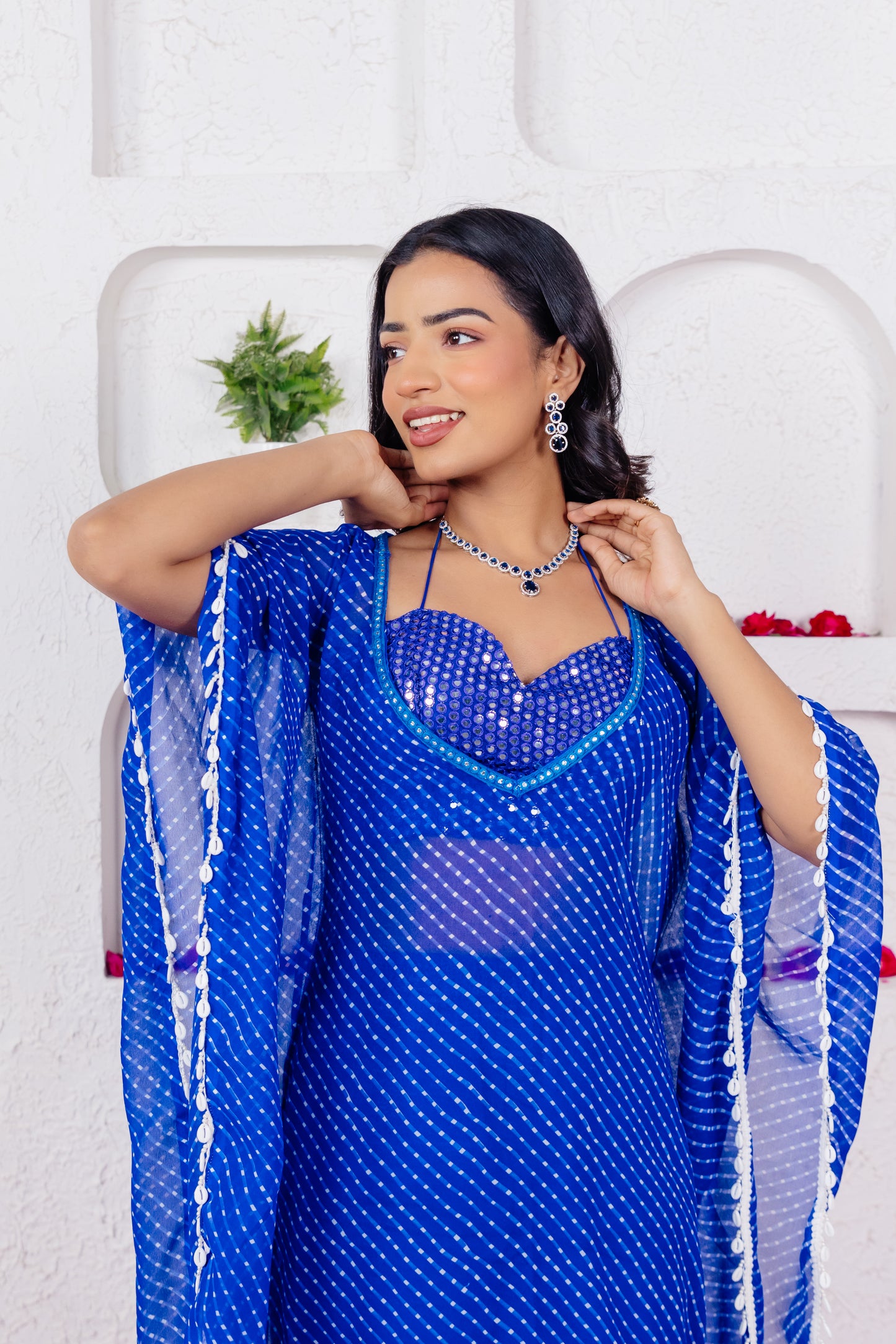 ANAYA ROYAL BLUE MOTHRA CO-ORD SET