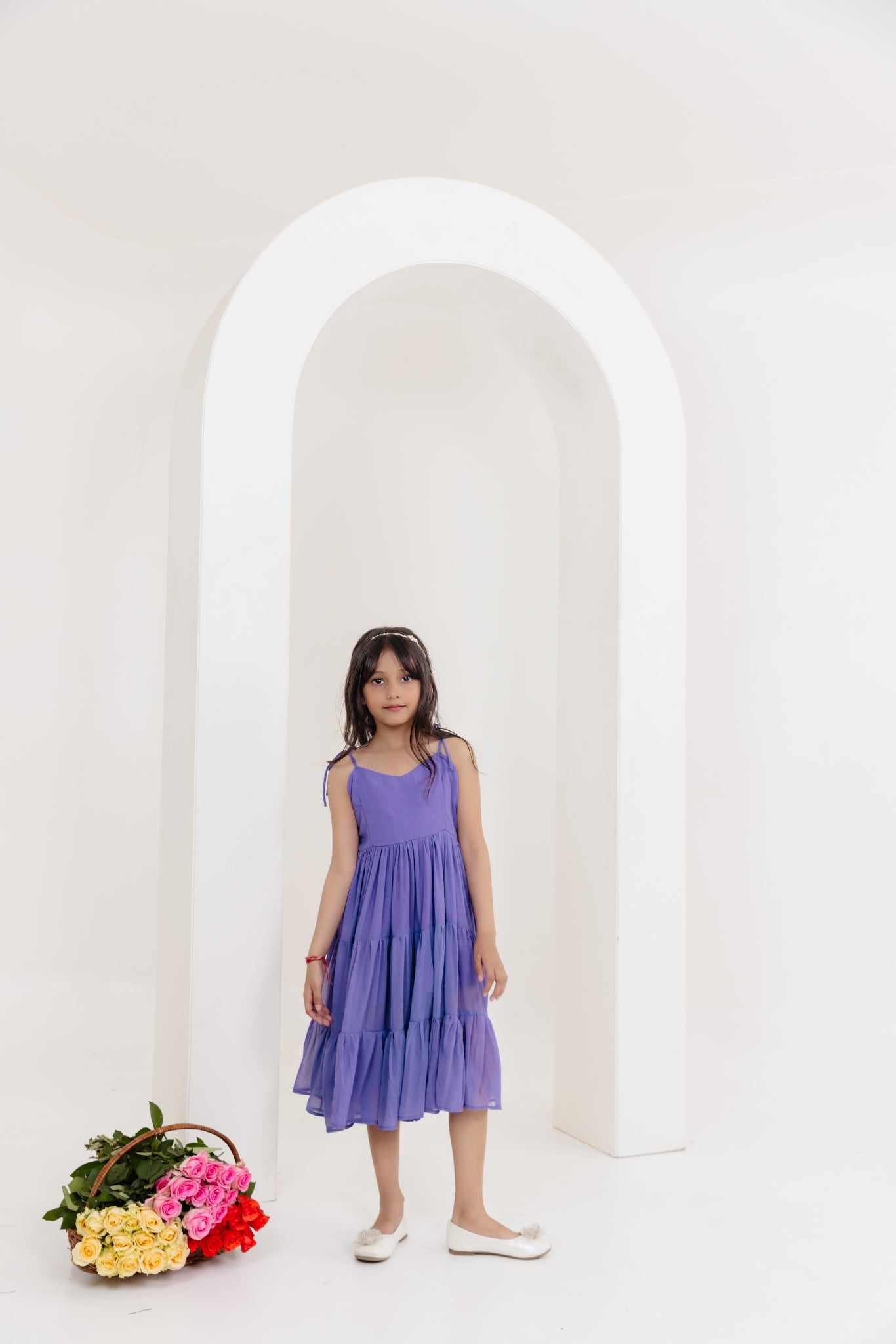 OLIVIA LAVENDER GREY DRESS