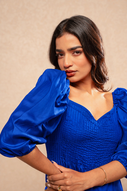 MIKA ROYAL BLUE SHORT DRESS