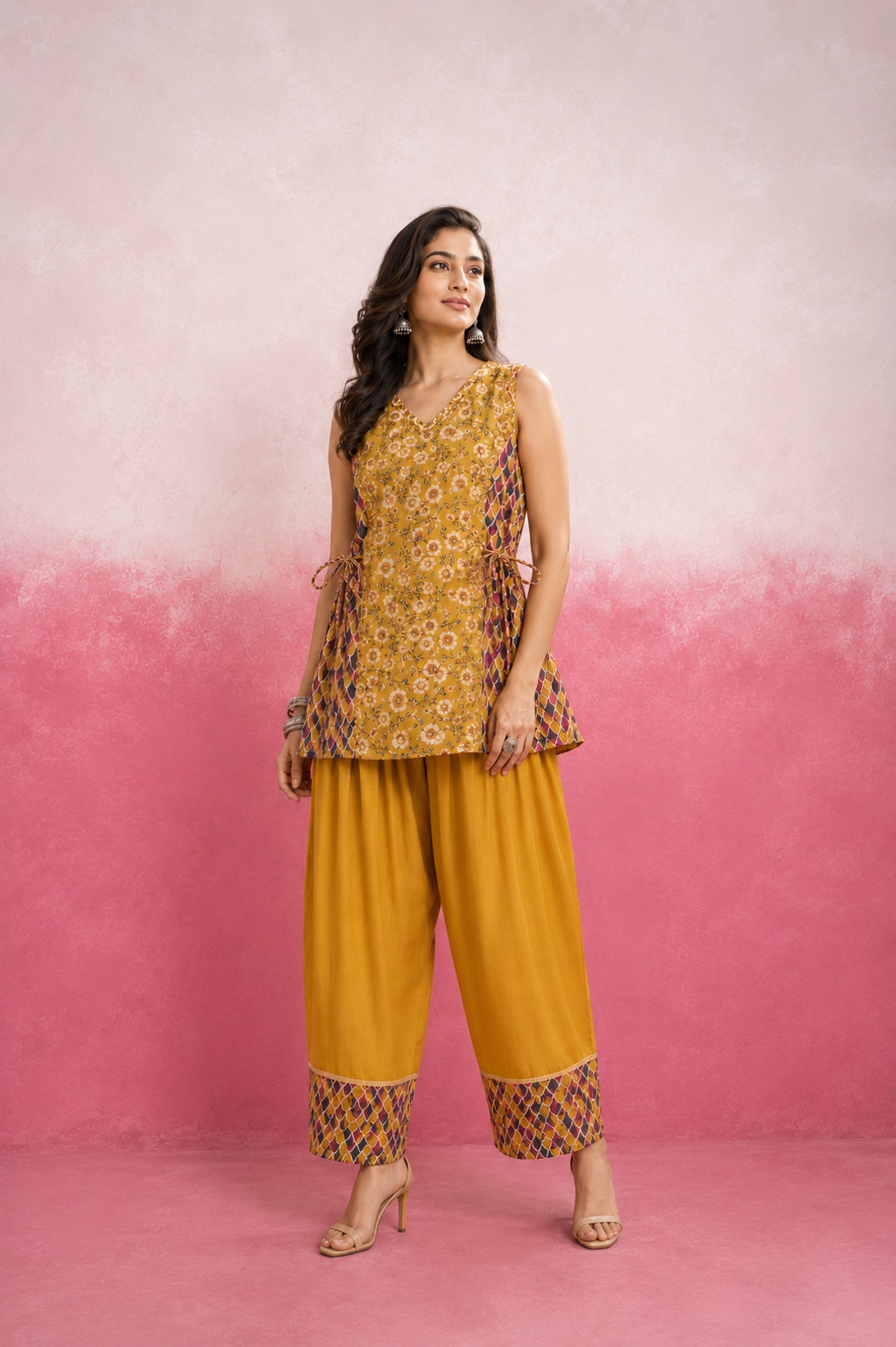 SHIBRA YELLOW FARSHI SET