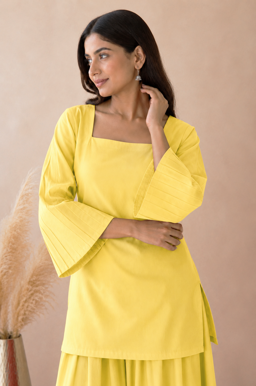ARISHA YELLOW FARSHI SET