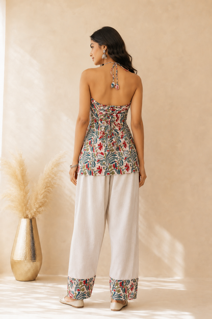 ALIMA COTTON PRINTED FARSHI SET
