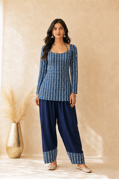 YARA COTTON PRINTED FARSHI SET