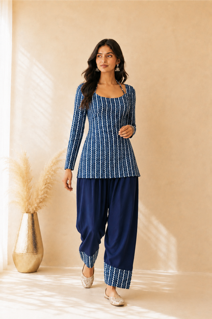 YARA COTTON PRINTED FARSHI SET
