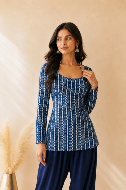 YARA COTTON PRINTED FARSHI SET