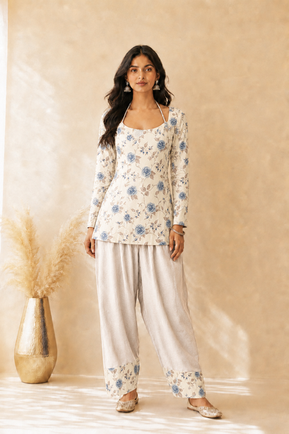 ZOHRA COTTON PRINTED FARSHI SET