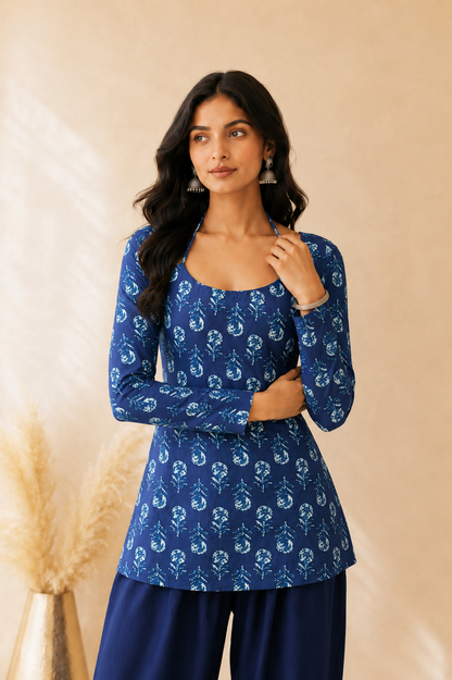 NAIMA COTTON PRINTED FARSHI SET
