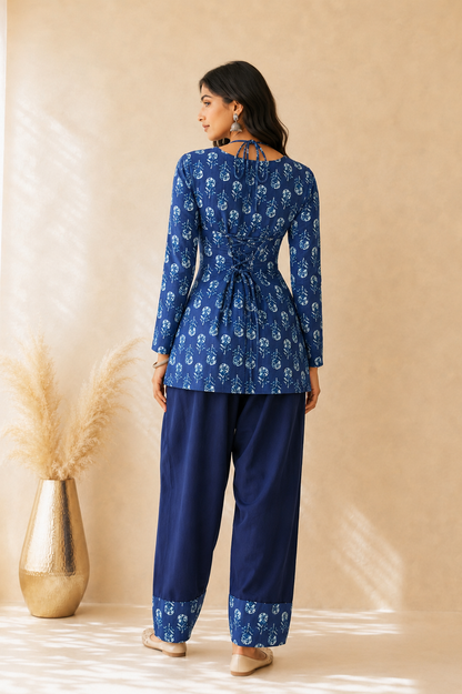 NAIMA COTTON PRINTED FARSHI SET