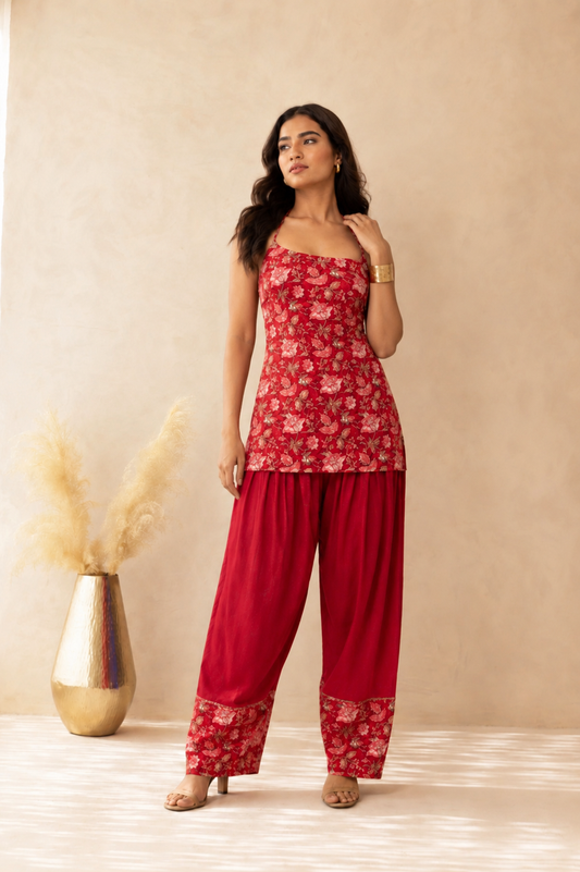 IFRA COTTON PRINTED FARSHI SET