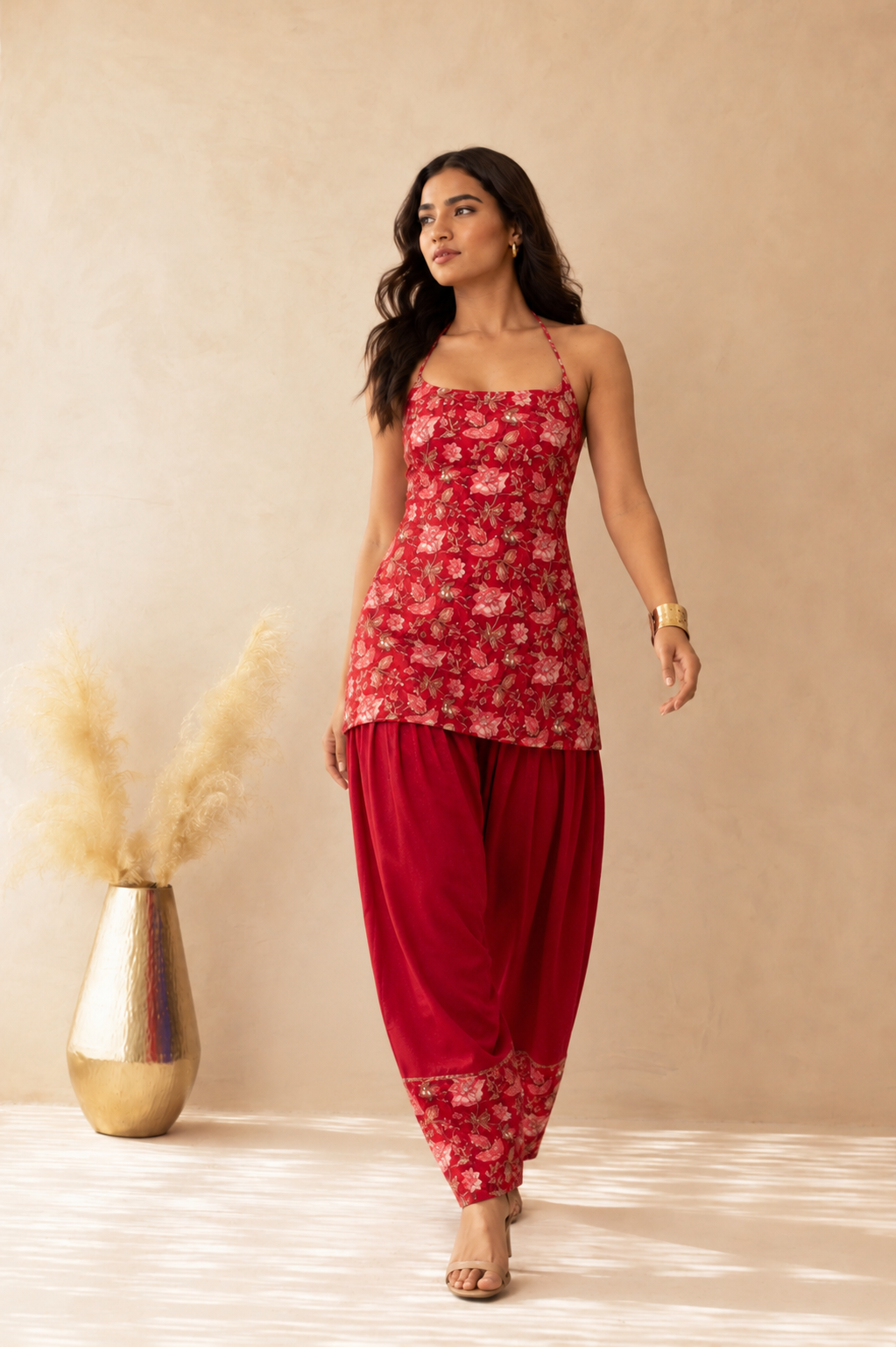 IFRA COTTON PRINTED FARSHI SET