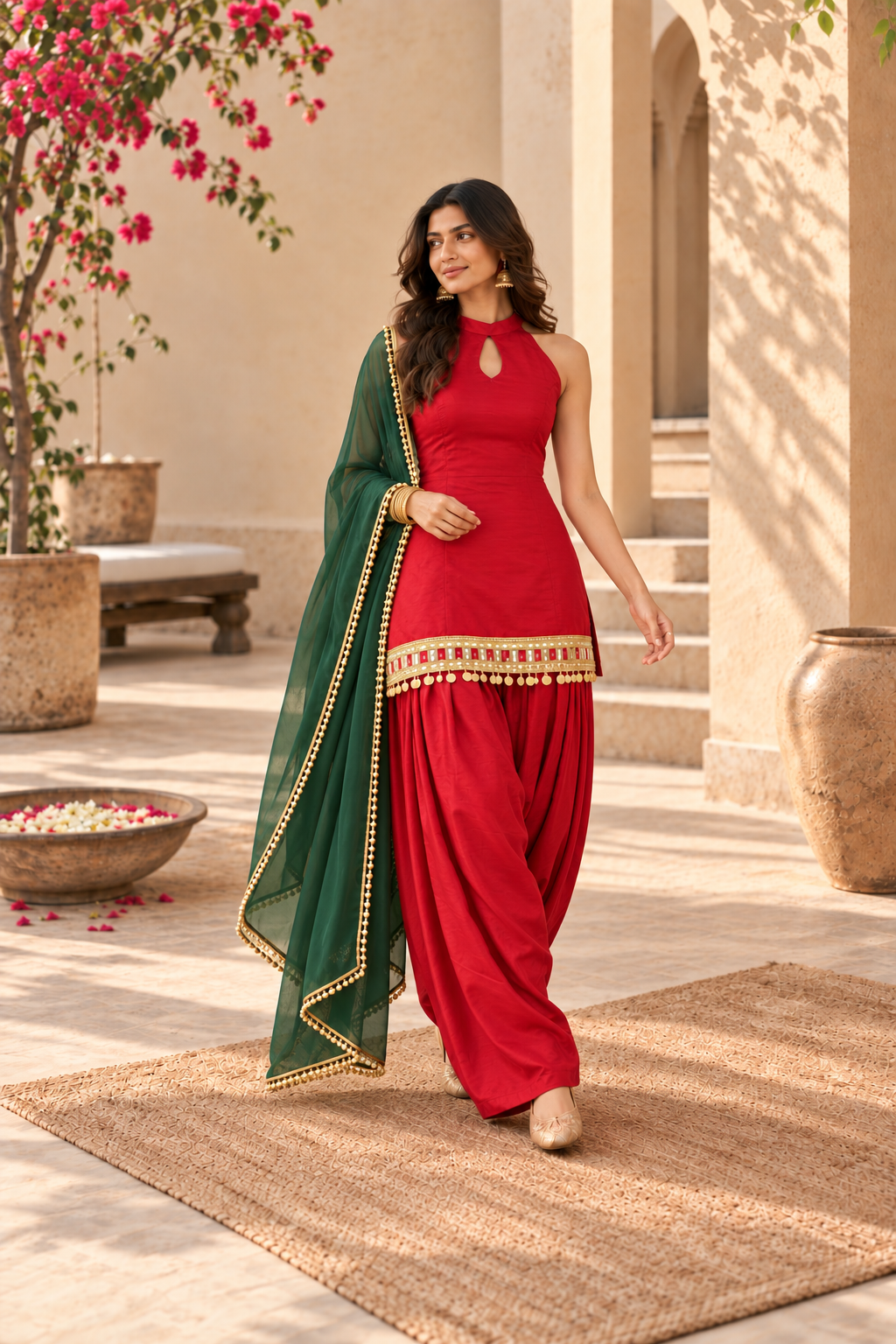 ARUSHI FUSION FARSHI SALWAR SET