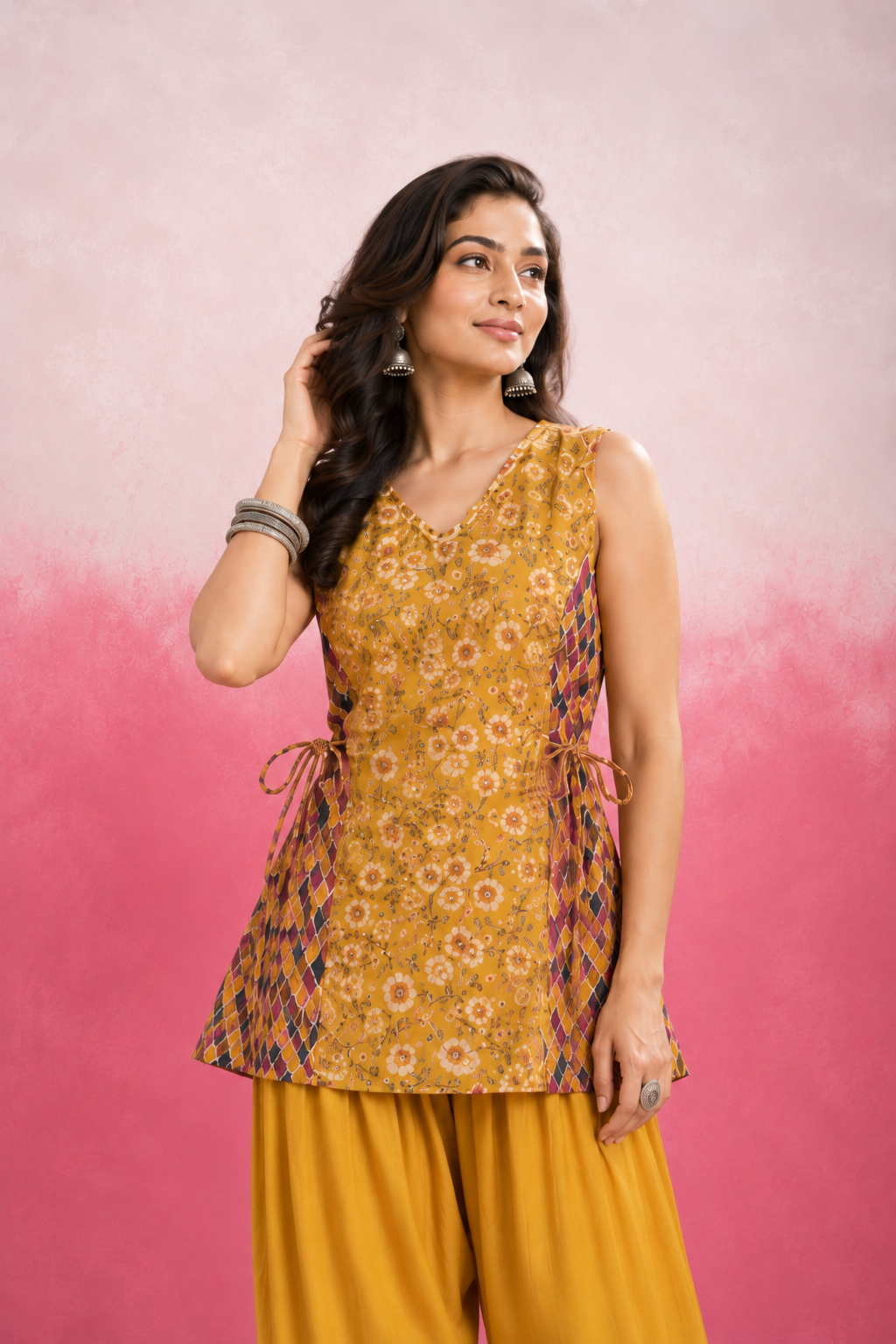 SHIBRA YELLOW FARSHI SET