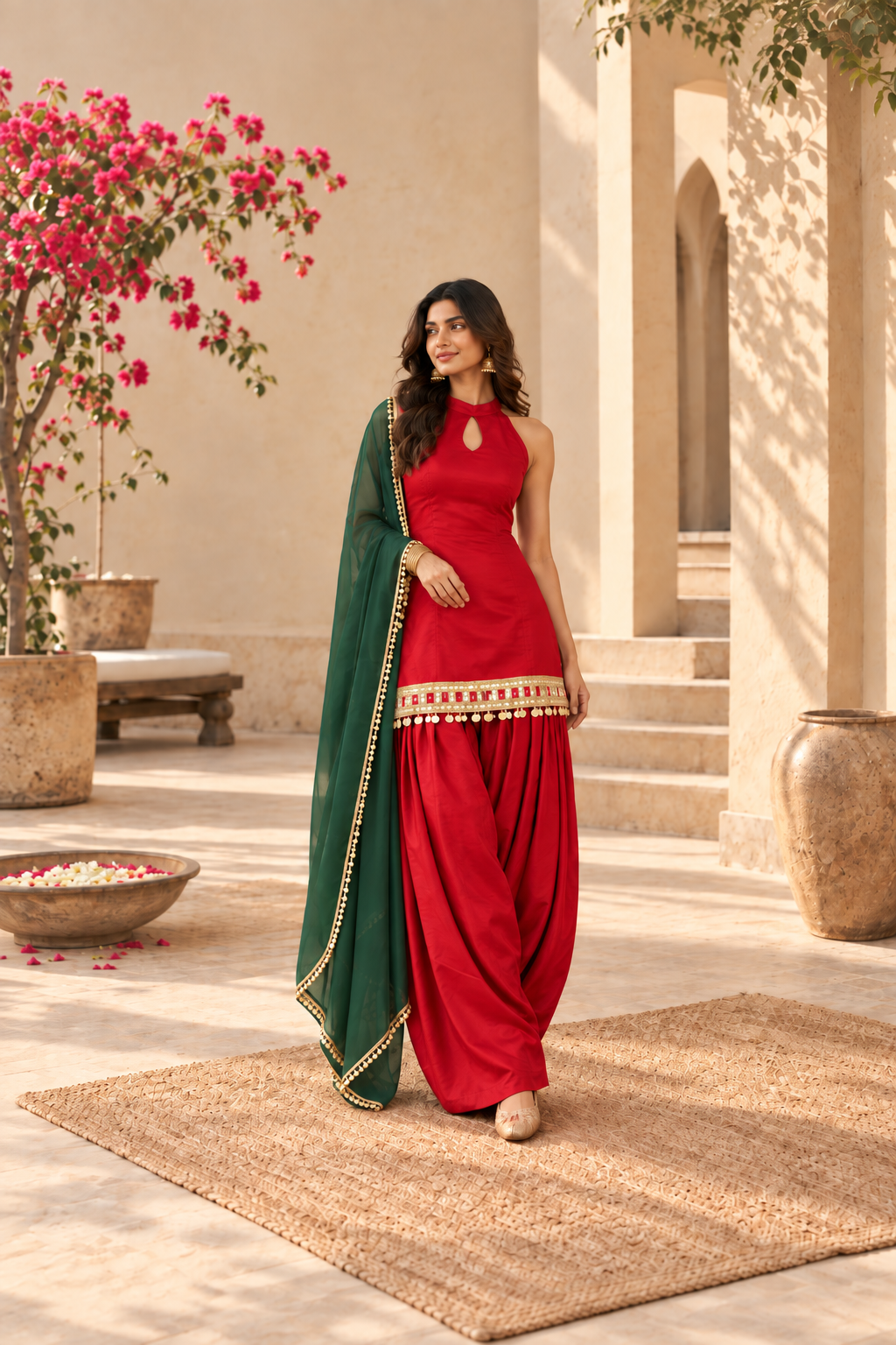ARUSHI FUSION FARSHI SALWAR SET