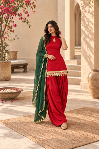 ARUSHI FUSION FARSHI SALWAR SET