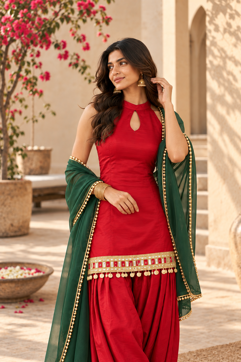 ARUSHI FUSION FARSHI SALWAR SET