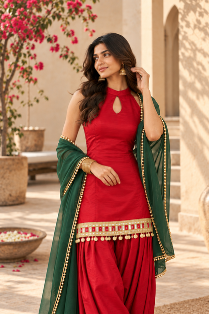 ARUSHI FUSION FARSHI SALWAR SET