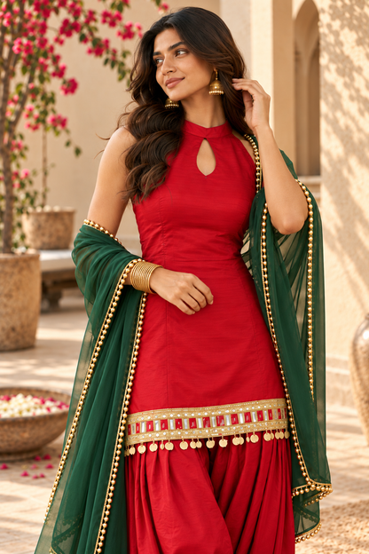 ARUSHI FUSION FARSHI SALWAR SET