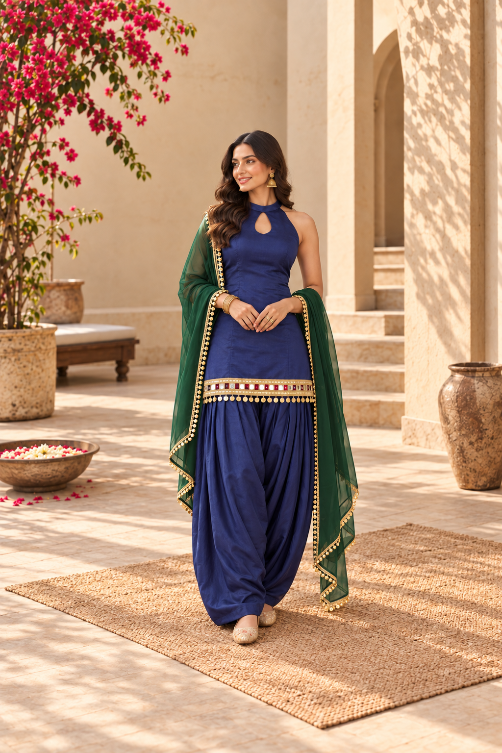 AKSHITA FUSION FARSHI SALWAR SET (Copy)