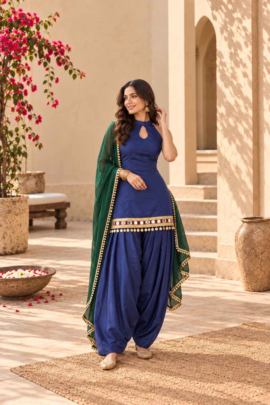 AKSHITA FUSION FARSHI SALWAR SET (Copy)