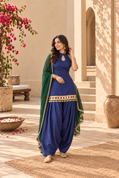 AKSHITA FUSION FARSHI SALWAR SET (Copy)