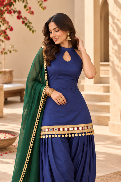 AKSHITA FUSION FARSHI SALWAR SET (Copy)