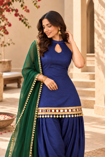 AKSHITA FUSION FARSHI SALWAR SET (Copy)
