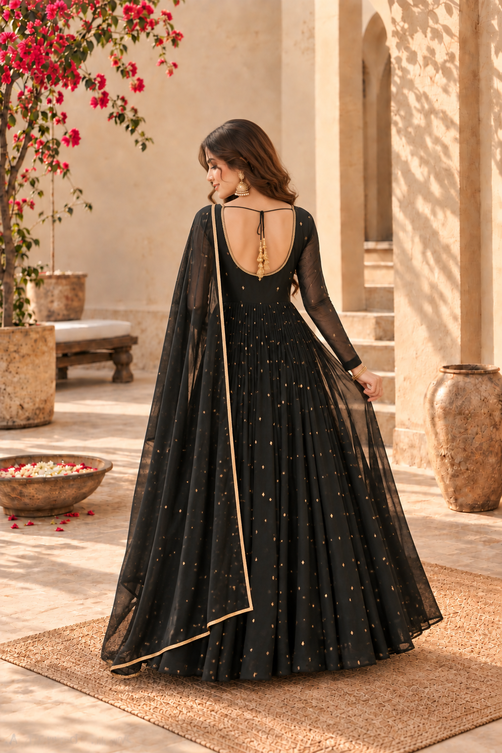 BHARGAVI BLACK FESTIVE ANARKALI SET