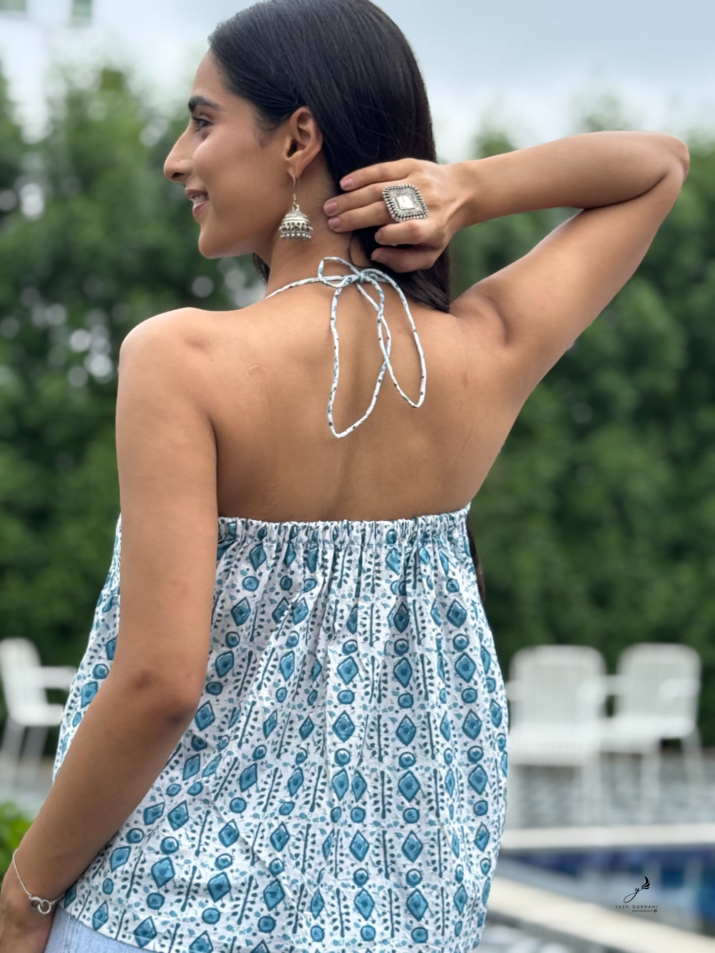 LIRA COTTON HALTER NECK KURTI