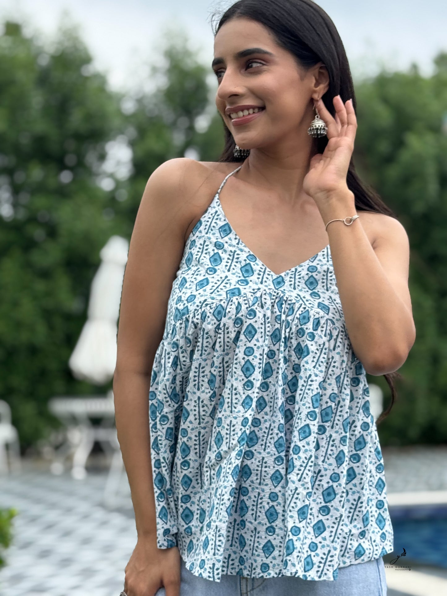 LIRA COTTON HALTER NECK KURTI