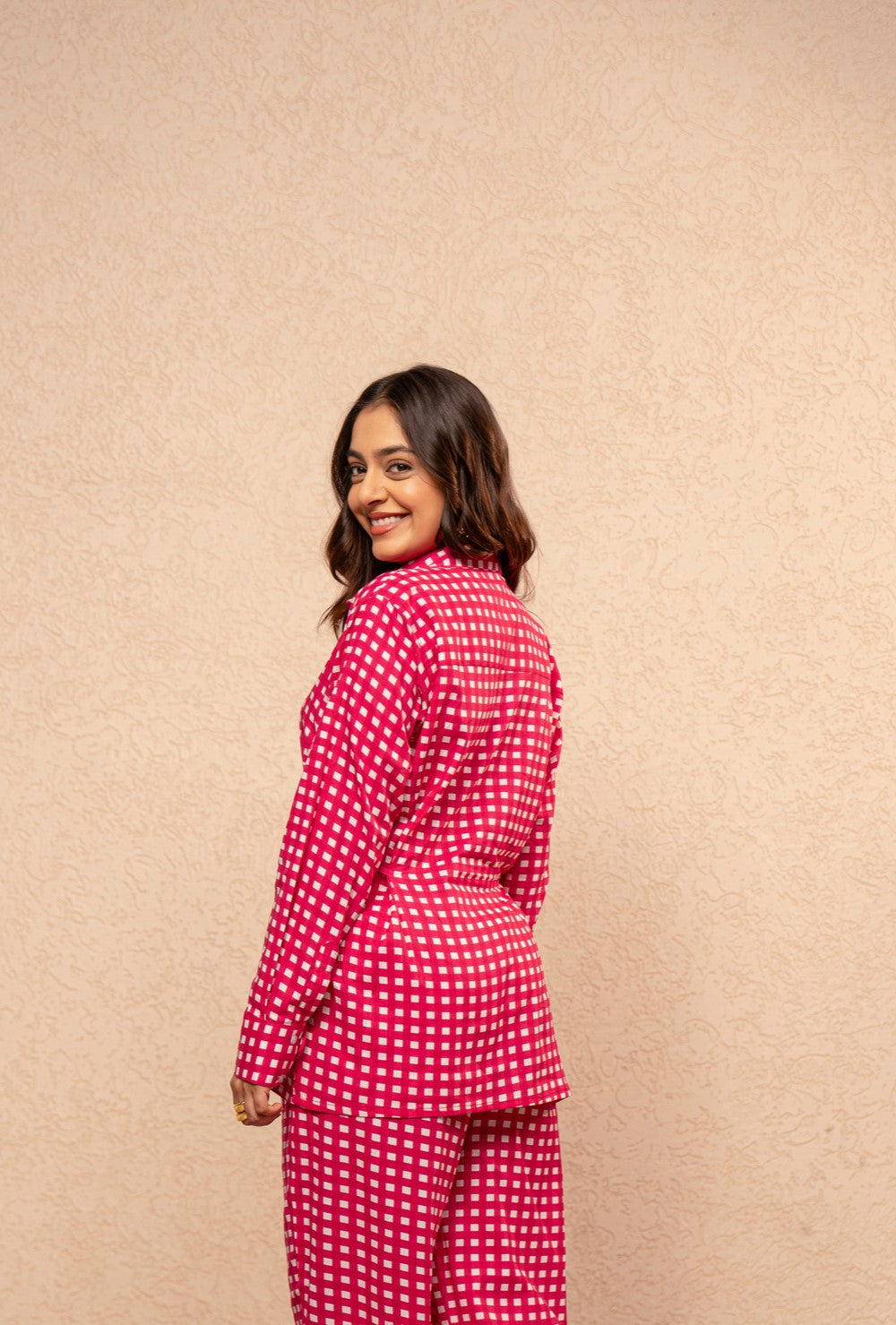 DYNA PINK CHECKERED SHIRT