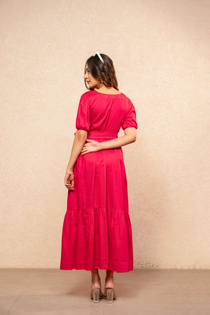 SIRA PINK MAXI DRESS