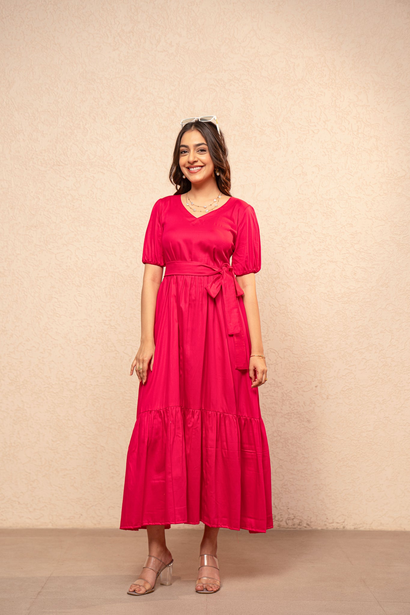 SIRA PINK MAXI DRESS