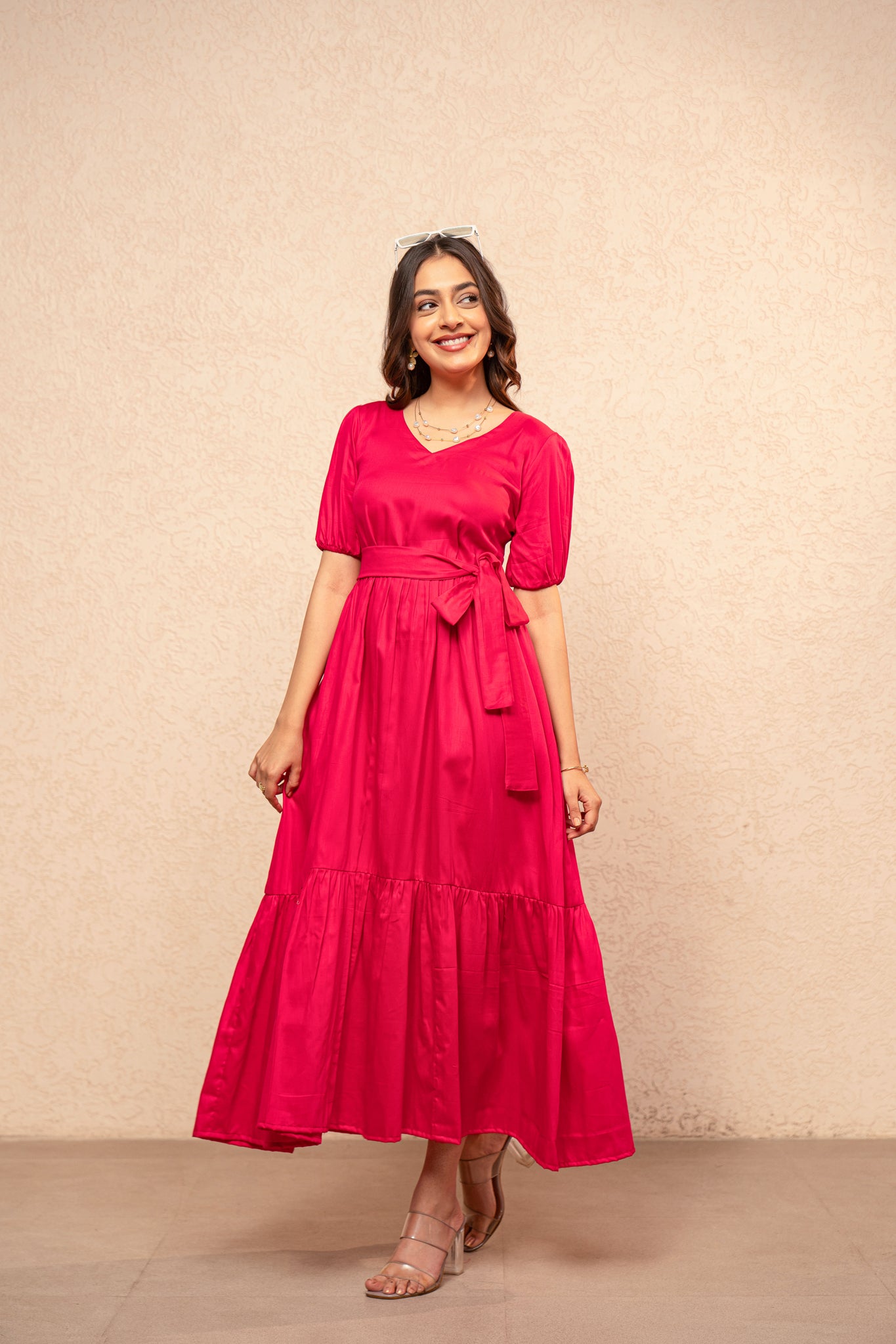 SIRA PINK MAXI DRESS