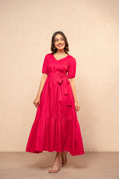 SIRA PINK MAXI DRESS