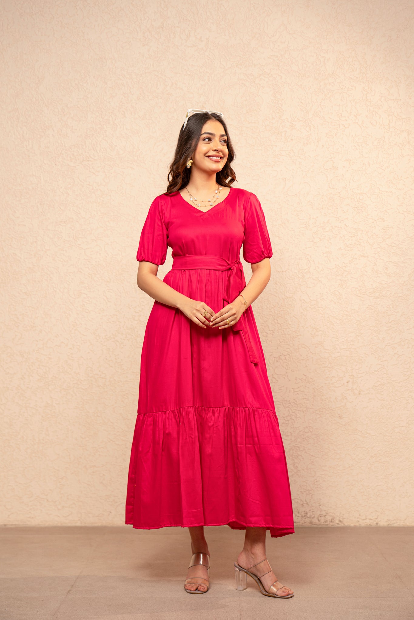 SIRA PINK MAXI DRESS