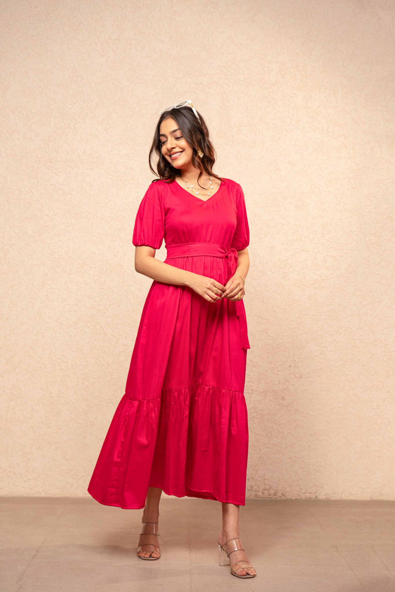SIRA PINK MAXI DRESS
