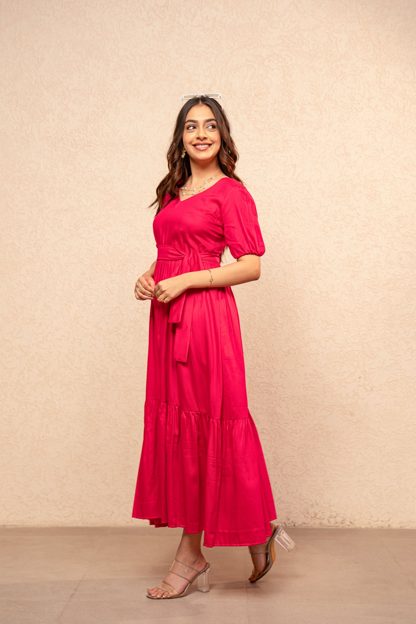 SIRA PINK MAXI DRESS