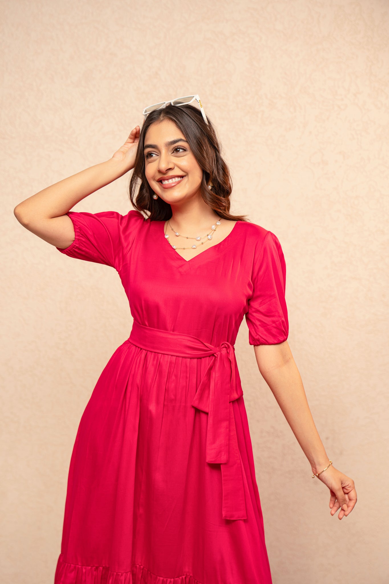 SIRA PINK MAXI DRESS