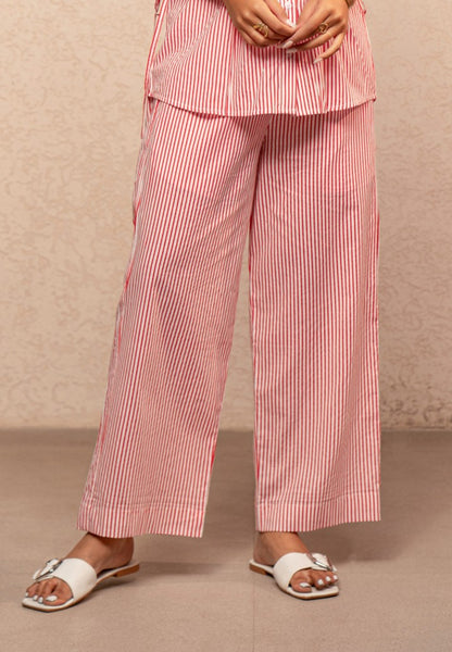NINA RED STRIPED PANTS