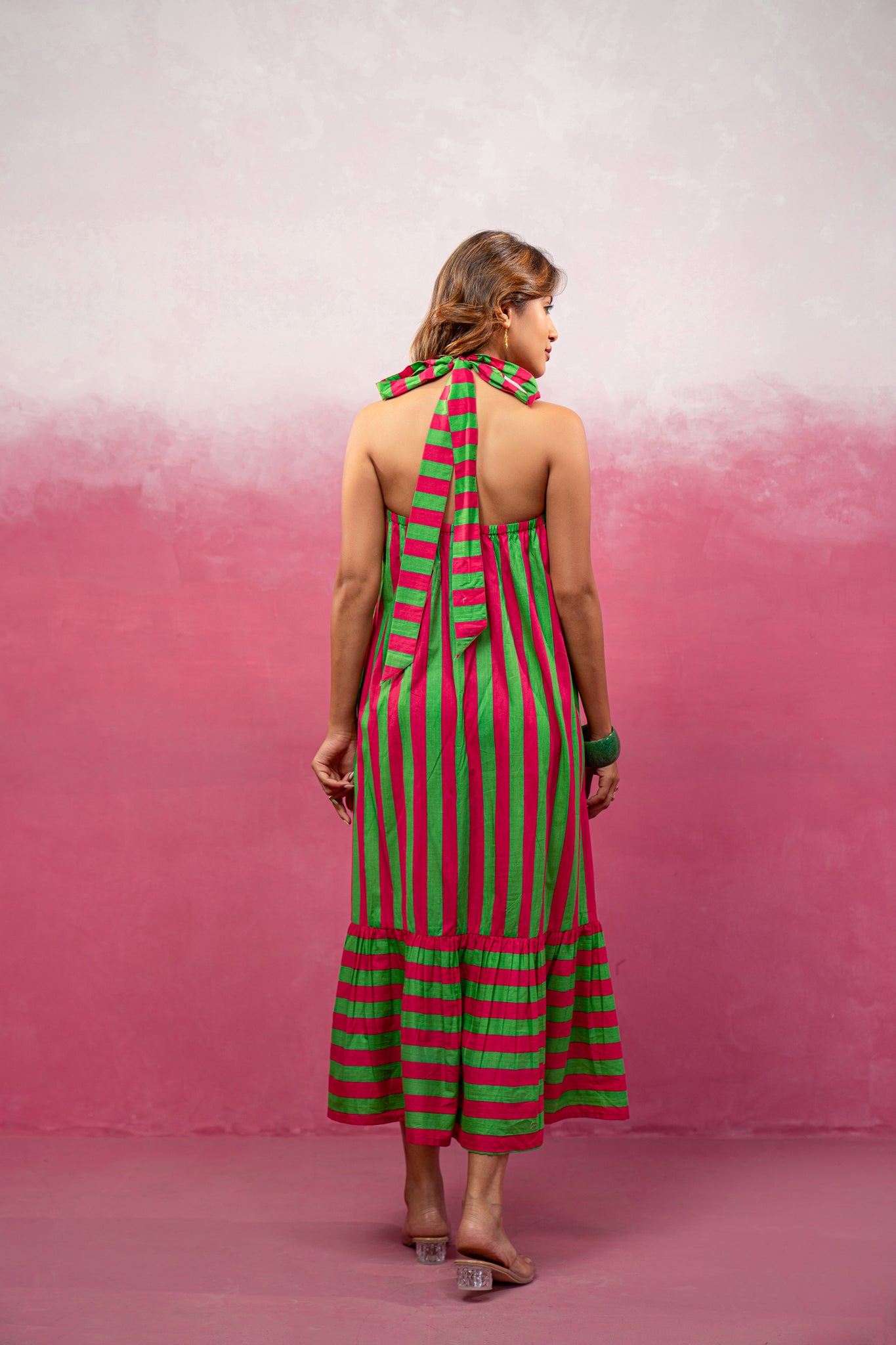 IVANA YELLOW STRIPED MAXI DRESS