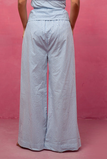 KARYA BLUE STRIPED PANTS