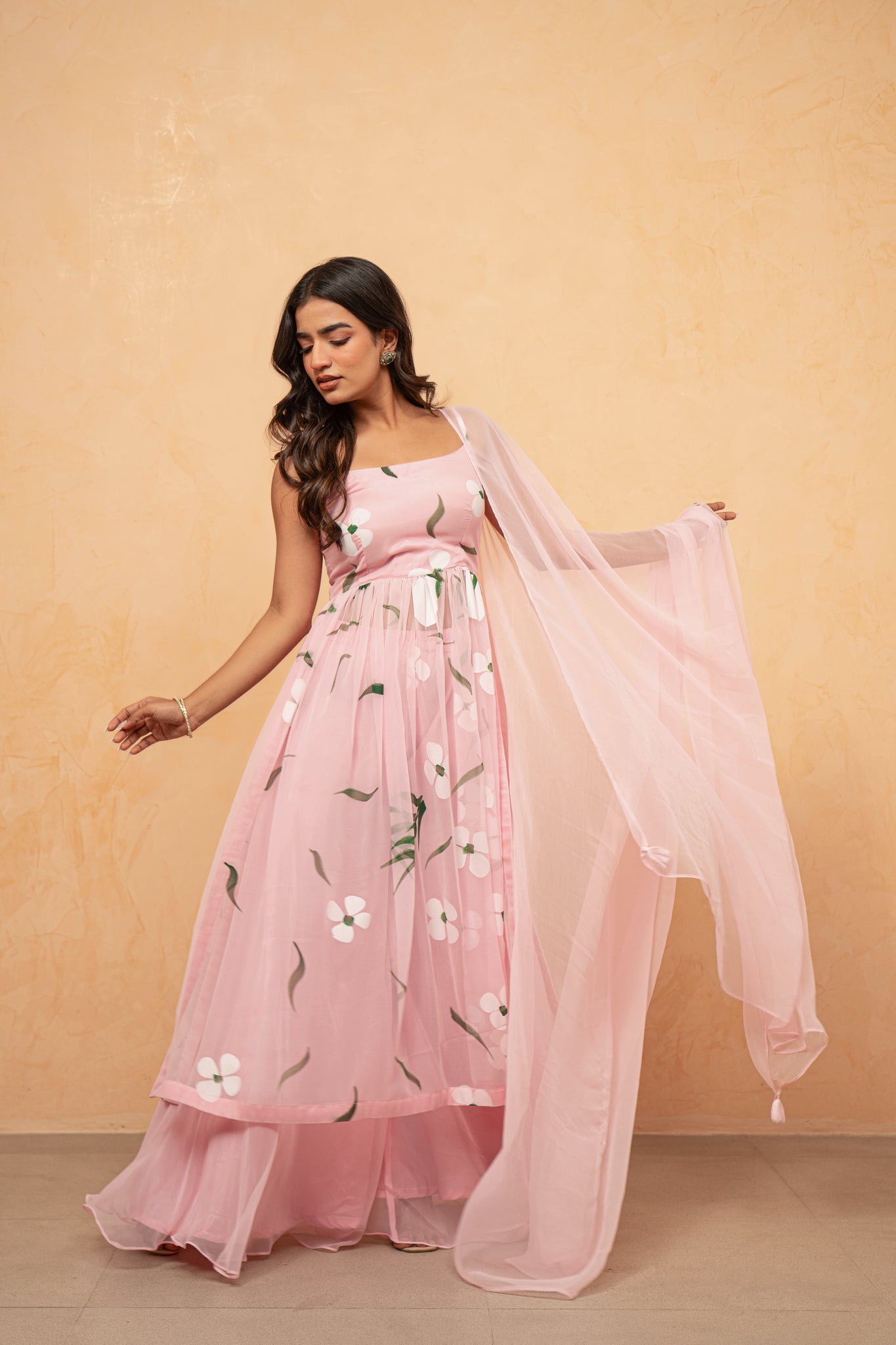 VAIDEHI LAVENDAR HANDPAINTED KURTA SET