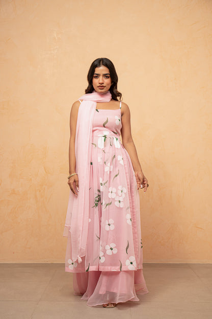 VAIDEHI LAVENDAR HANDPAINTED KURTA SET