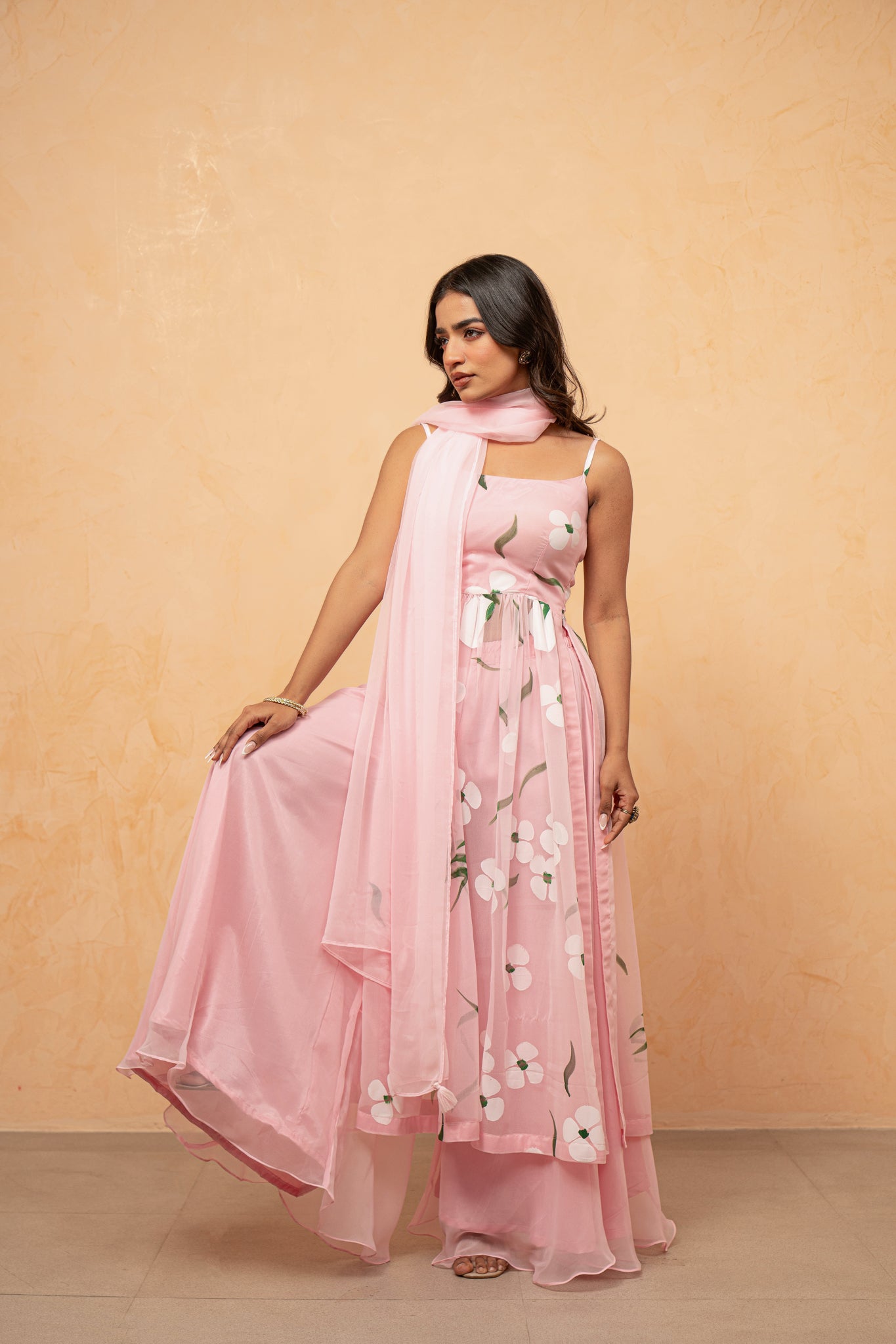 VAIDEHI LAVENDAR HANDPAINTED KURTA SET