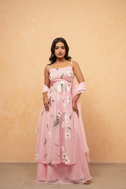 VAIDEHI LAVENDAR HANDPAINTED KURTA SET