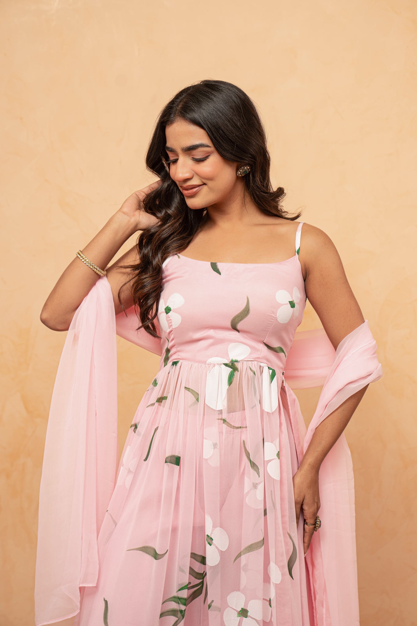 VAIDEHI LAVENDAR HANDPAINTED KURTA SET