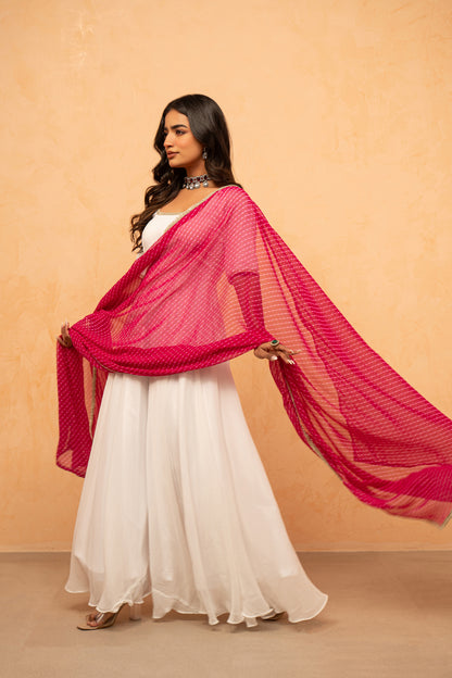 AVYIRA WHITE ANARKALI SET