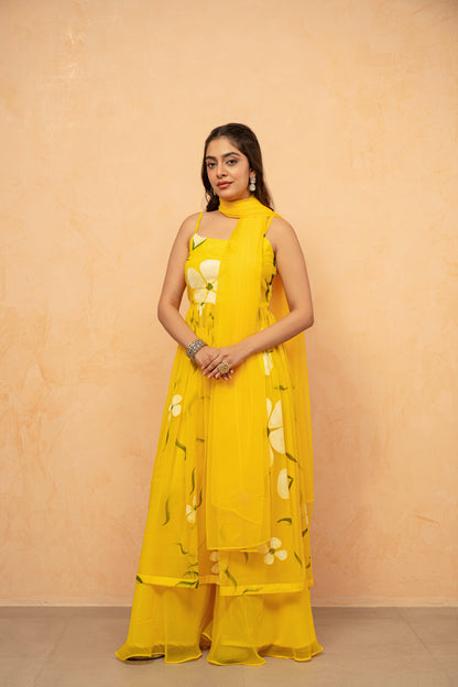 VAIDEHI LAVENDAR HANDPAINTED KURTA SET