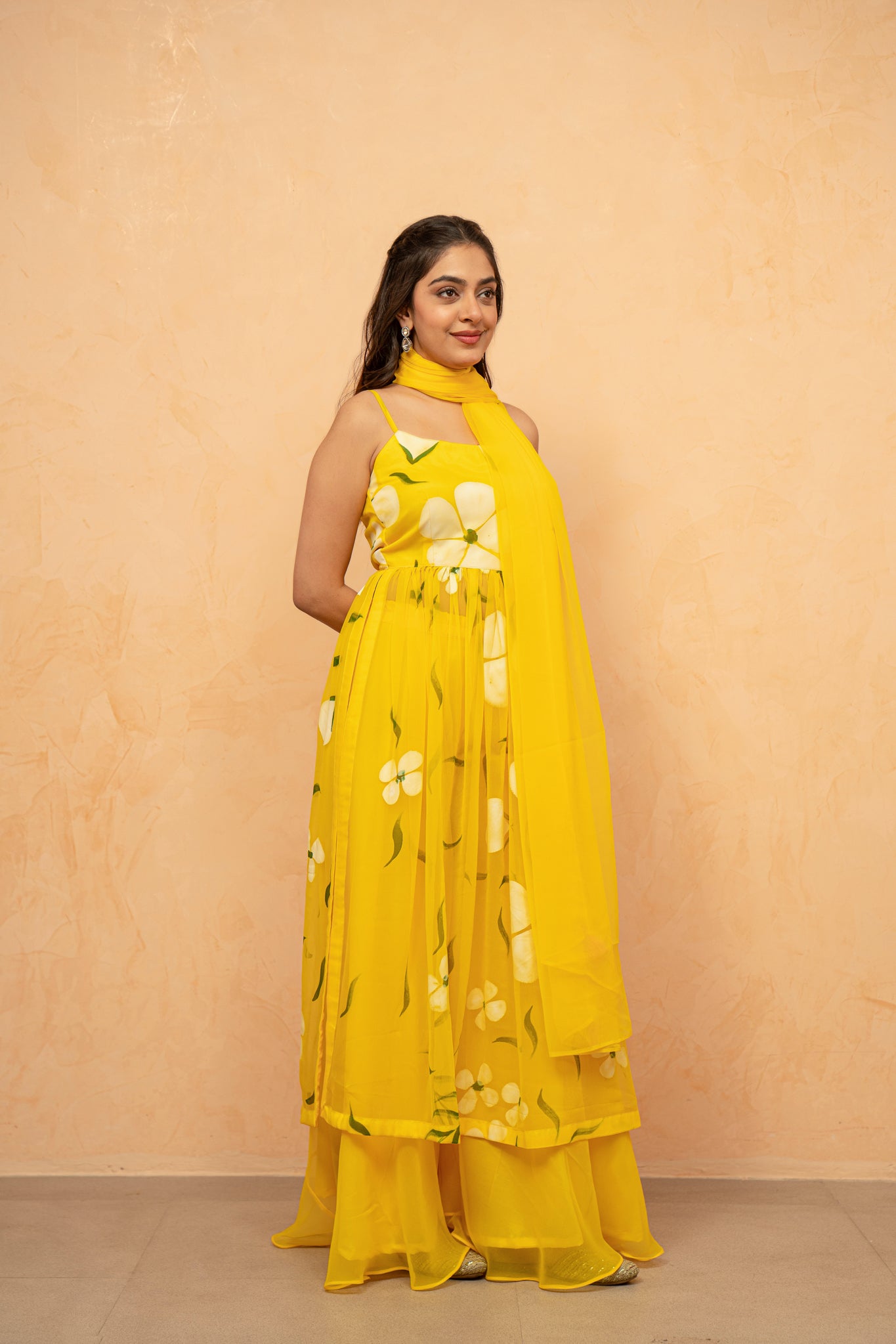 VAIDEHI LAVENDAR HANDPAINTED KURTA SET